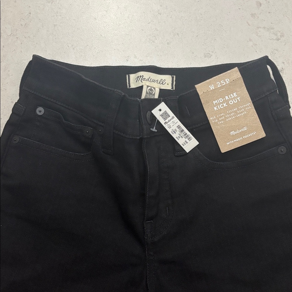 MADEWELL MID RISE KICK OUT JEANS - Picture 7 of 9